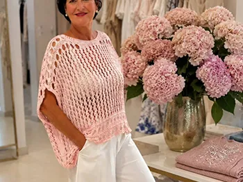 Festlicher Look in Rosé